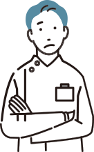 悩む男性のイラスト